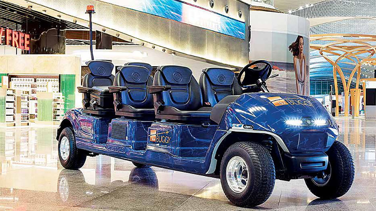 IGA electric buggy service at Istanbul Airport (IST) for terminal mobility assistance