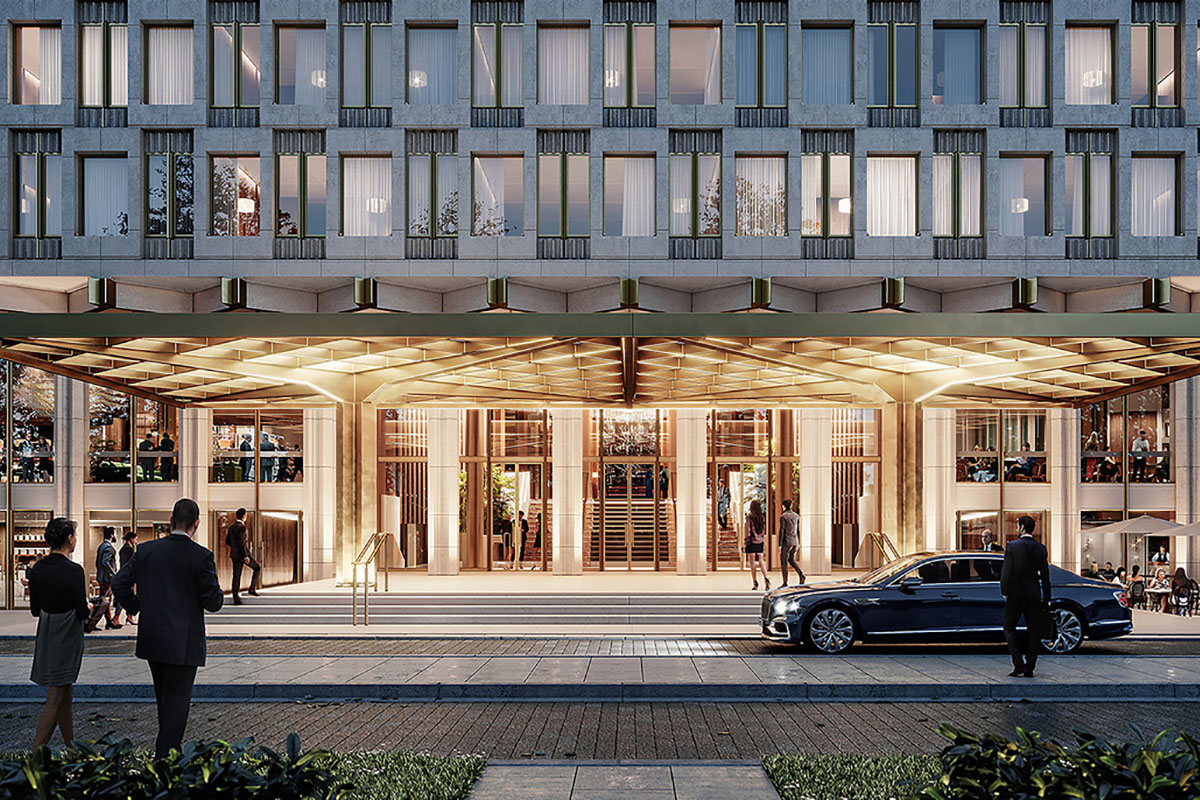 London Airport to Rosewood Hotel Route Network