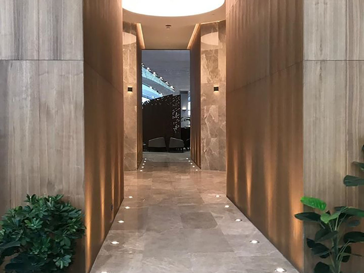 Designated access points explaining passenger entry flow